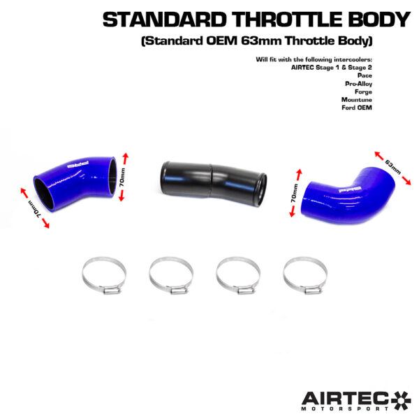 AIRTEC Motorsport 70mm Cold Side Boost Pipe for Focus RS Mk2 - Image 2