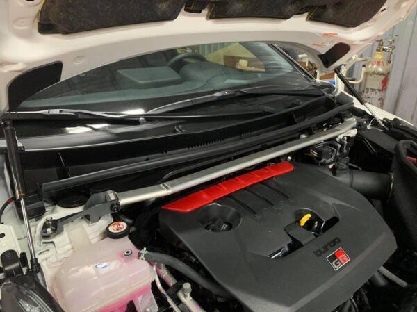SUMMIT & Swave Polished Front Upper Strut Brace for Toyota Yaris GR - Image 3