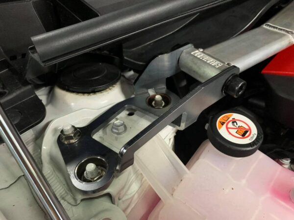 SUMMIT & Swave Polished Front Upper Strut Brace for Toyota Yaris GR - Image 2