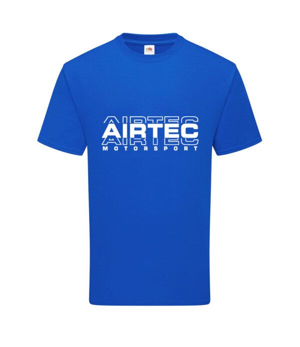 AIRTEC Motorsport Blue Stacked T Shirt