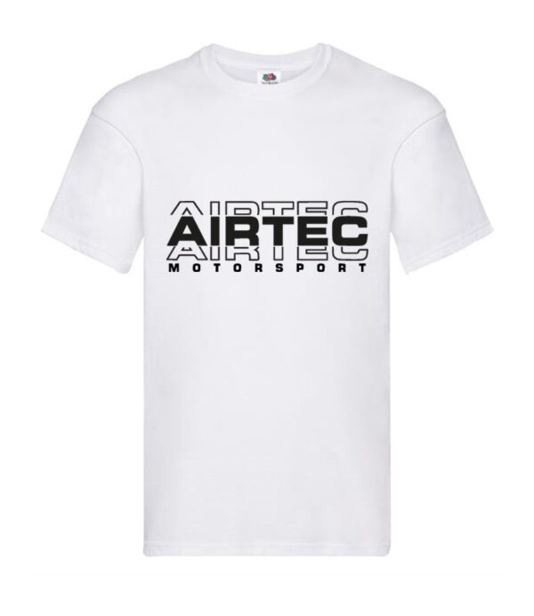 AIRTEC Motorsport White Stacked T Shirt